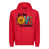 Red For The Love Of Sunshine Premium Hoodie - BundleAndBundleShop