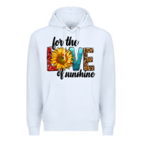 White For The Love Of Sunshine Premium Hoodie - BundleAndBundleShop
