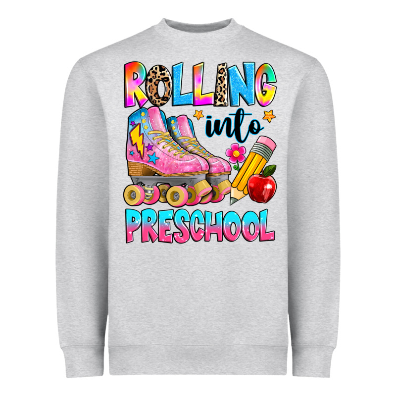 Rolling Into Preschool Grade Heavyweight Sweatshirt by texasbilliewilder | Teevron