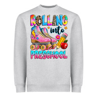 Heather Grey rolling into preschool grade Heavyweight Sweatshirt - texasbilliewilder