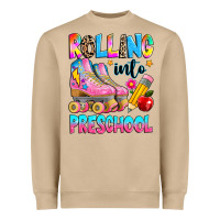 Mushroom rolling into preschool grade Heavyweight Sweatshirt - texasbilliewilder