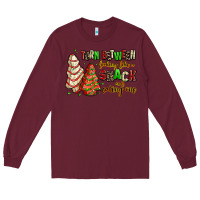 Burgundy torn between looking like a snack and eating one Long Sleeve Tee - AdoDesignShop
