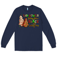 Navy torn between looking like a snack and eating one Long Sleeve Tee - AdoDesignShop