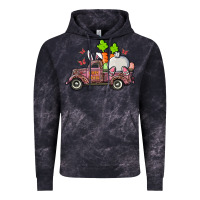 Cloud Black happy easter pink truck with bunny Vintage Hoodie - RanaPortraitStore