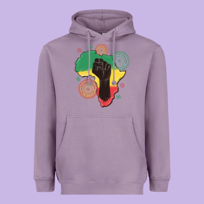 Africa Map Heavyweight Hoodie Designed By Maliassmallbusiness