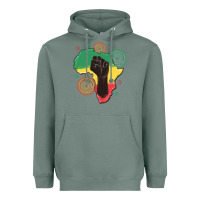 Sage africa map Heavyweight Hoodie - MaliasSmallBusiness