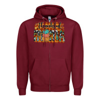 Burgundy thankful mama Zipper Hoodie - JahusDesignShop