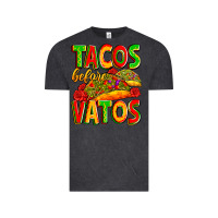 Vintage Black tacos before vatos Vintage Tee - Zillion Design Studio
