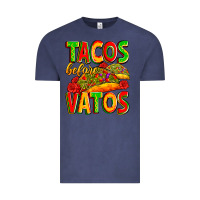 Vintage Denim tacos before vatos Vintage Tee - Zillion Design Studio