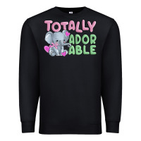 Black totally adorable Premium Sweatshirt - MaliasSmallBusiness