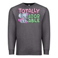 Charcoal Heather totally adorable Premium Sweatshirt - MaliasSmallBusiness