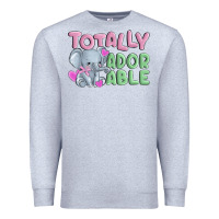 Heather Grey totally adorable Premium Sweatshirt - MaliasSmallBusiness