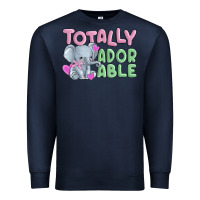 Navy totally adorable Premium Sweatshirt - MaliasSmallBusiness