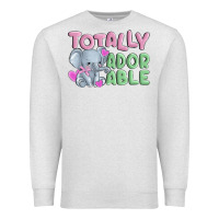 Oatmeal Heather totally adorable Premium Sweatshirt - MaliasSmallBusiness