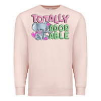 Pale Pink totally adorable Premium Sweatshirt - MaliasSmallBusiness