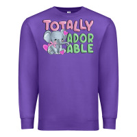 Purple totally adorable Premium Sweatshirt - MaliasSmallBusiness