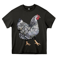 Asphalt wyandotte chicken Heavy Core Tee - LillyAllenDesigns
