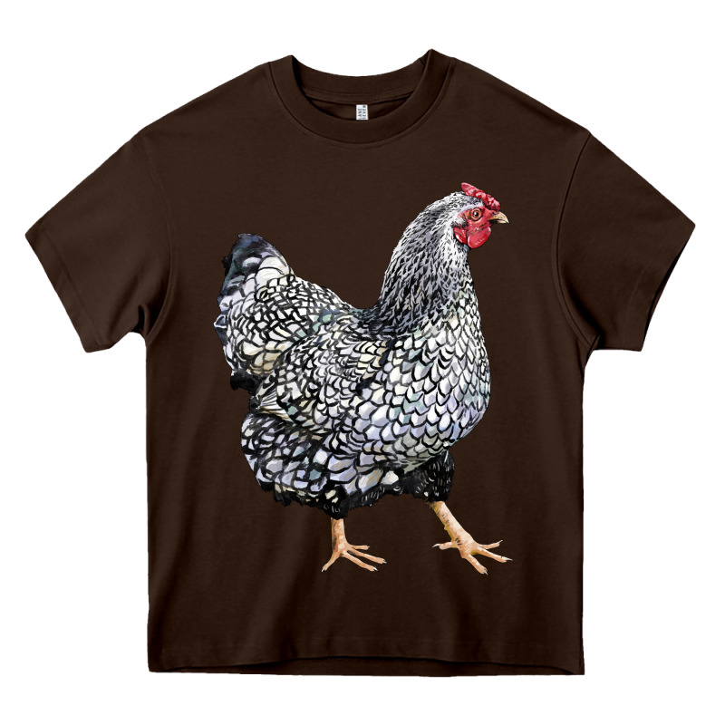 Wyandotte Chicken Heavy Core Tee by LillyAllenDesigns | Teevron