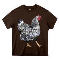 Chocolate Brown wyandotte chicken Heavy Core Tee - LillyAllenDesigns