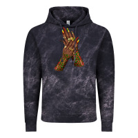 Cloud Black juneteenth nail art with afro hand Vintage Hoodie - texasbilliewilder