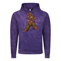 Cloud Purple juneteenth nail art with afro hand Vintage Hoodie - texasbilliewilder