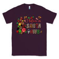 Plum i believe in santa paws Classic Tee - AdoDesignShop
