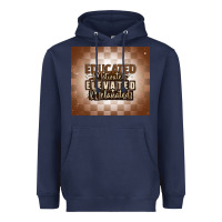 Navy educated motivated elevated melanated Heavyweight Hoodie - MaliasSmallBusiness