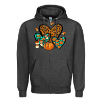 Charcoal Heather love fall Zipper Hoodie - JahusDesignShop