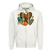 Oatmeal Heather love fall Zipper Hoodie - JahusDesignShop
