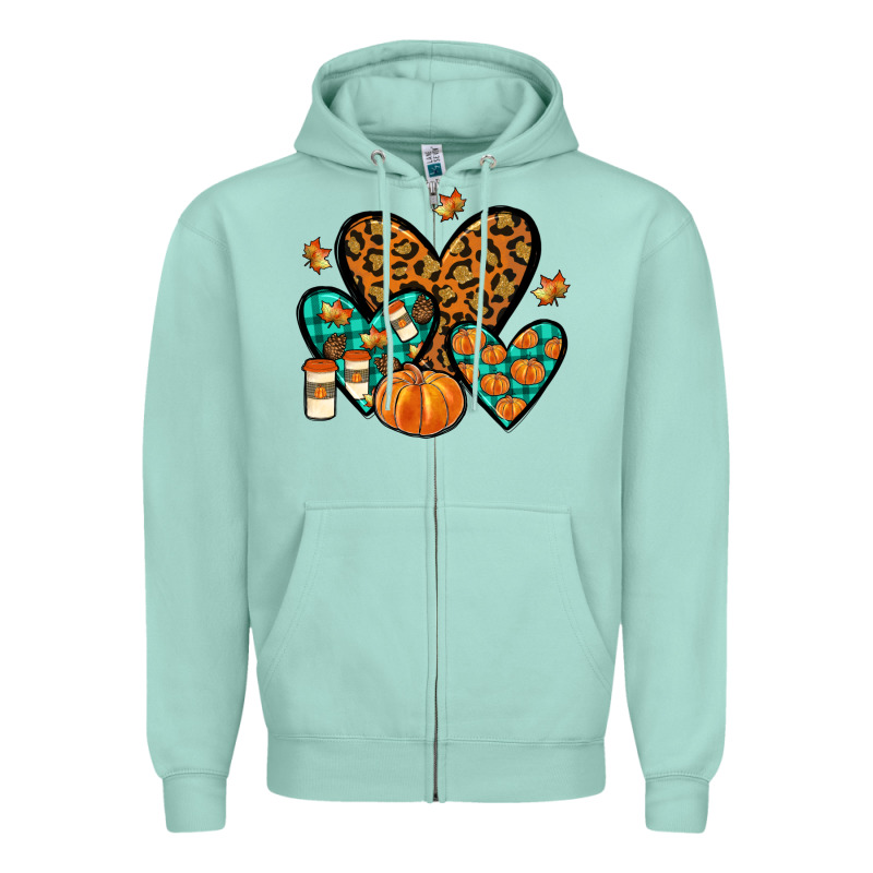 Love Fall Zipper Hoodie by JahusDesignShop | Teevron