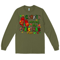 Army Green Croc'in around the christmas tree Long Sleeve Tee - AdoDesignShop