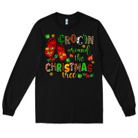 Black Croc'in around the christmas tree Long Sleeve Tee - AdoDesignShop