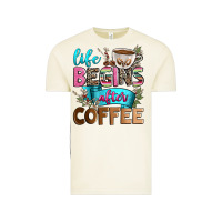 Life Begins After Coffee Vintage Tee | Teevron