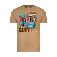 Vintage Camel life begins after coffee Vintage Tee - Zillion Design Studio
