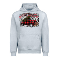 Heather Grey Merry Christmas Truck Urban Hoodie - Bettercallsaul