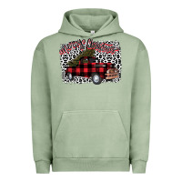 Pigment Oil Green Merry Christmas Truck Urban Hoodie - Bettercallsaul