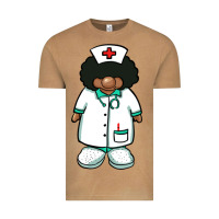 Vintage Camel african nurse gnome afro hair Vintage Tee - BarkalooDesign