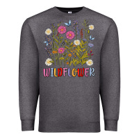Charcoal Heather wildflower malias Premium Sweatshirt - MaliasSmallBusiness
