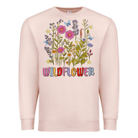Pale Pink wildflower malias Premium Sweatshirt - MaliasSmallBusiness