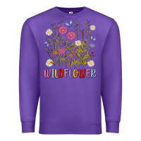 Purple wildflower malias Premium Sweatshirt - MaliasSmallBusiness