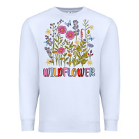 White wildflower malias Premium Sweatshirt - MaliasSmallBusiness
