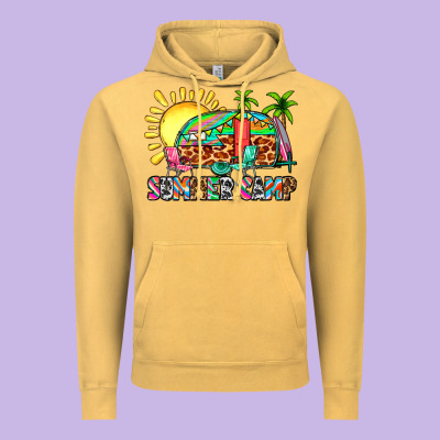 Summer Camp Vintage Hoodie Designed By Zillion Design Studio