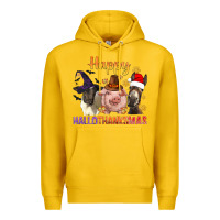 Lemon Happy Hallothanksmas Farm Animal Premium Hoodie - BundleAndBundleShop