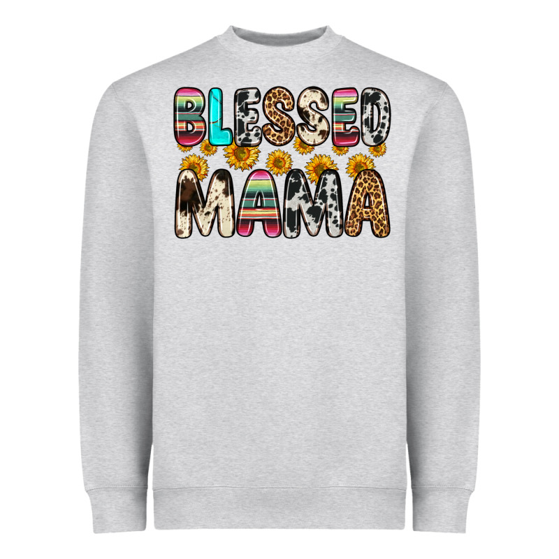 Blessed Mama Heavyweight Sweatshirt by Zillion Design Studio | Teevron