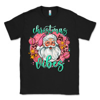 Black christmas vibes santa Classic Tee - AdoDesignShop