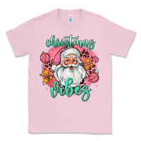 Bubblegum Pink christmas vibes santa Classic Tee - AdoDesignShop