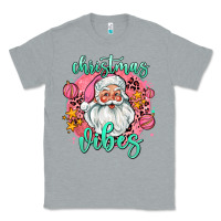 Heather Grey christmas vibes santa Classic Tee - AdoDesignShop