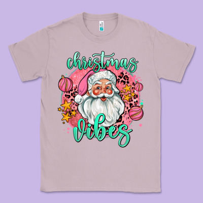 Christmas Vibes Santa Classic Tee Designed By Adodesignshop