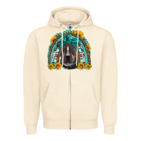 Sandshell western pitbull rainbow Zipper Hoodie - Artiststas