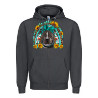 Smoke western pitbull rainbow Zipper Hoodie - Artiststas